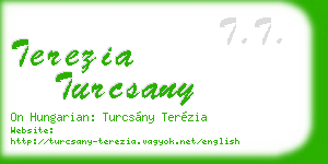 terezia turcsany business card