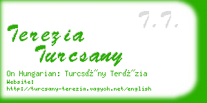 terezia turcsany business card
